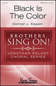 Black is the Color TTBB choral sheet music cover Thumbnail